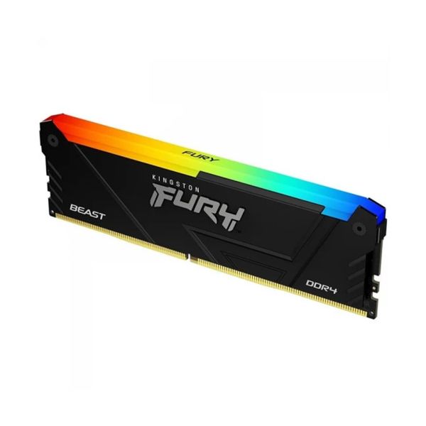 Kingston FURY Beast DDR4 3200 1X16GB C16 RGB Black Μνήμη RAM