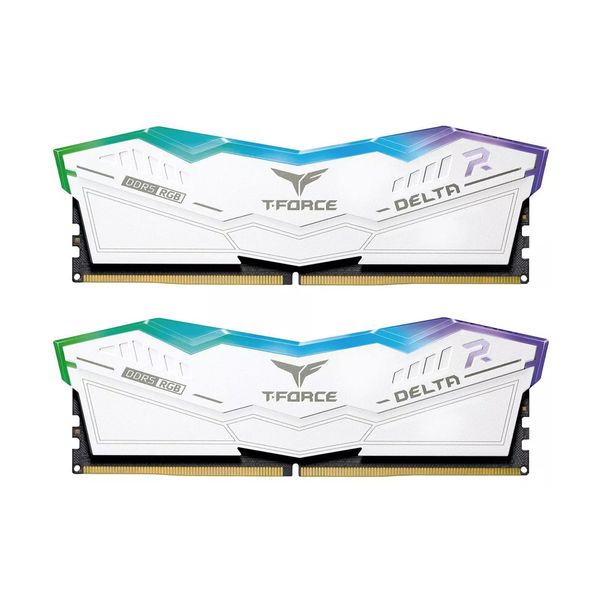 TeamGroup T-Force Delta DDR5 5600 2X16GB C36 RGB White Κάρτα Mνήμης