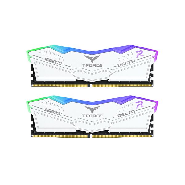TeamGroup T-Force Delta RGB DDR5 5600 2x16GB C38 White Μνήμη RAM