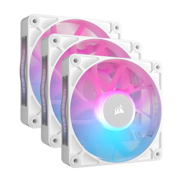 Corsair iCUE Link RX120 RGB 3x120mm & System Hub Triple Starter Kit White Ανεμιστήρας Υπολογιστή