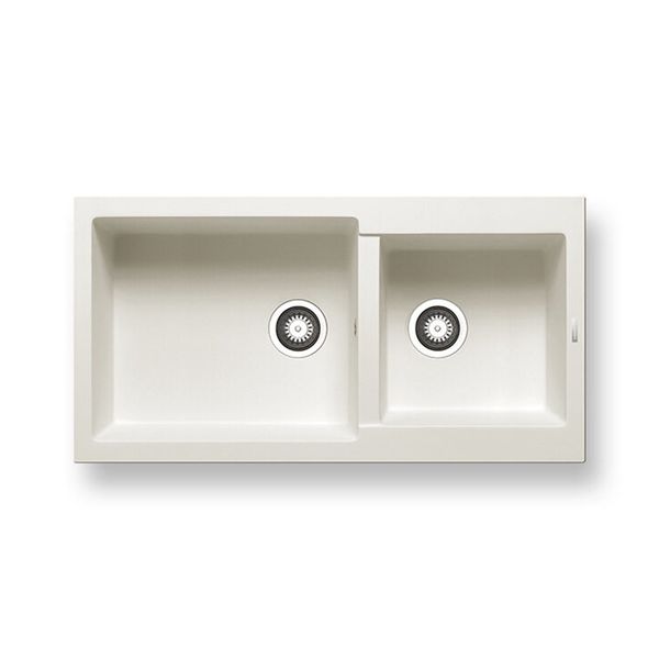 Pyramis Alazia 96x50 Snow Νεροχύτης Κουζίνας