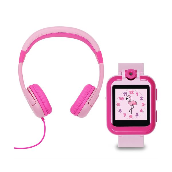 Tikkers SmartWatch & Headphones Pink Set