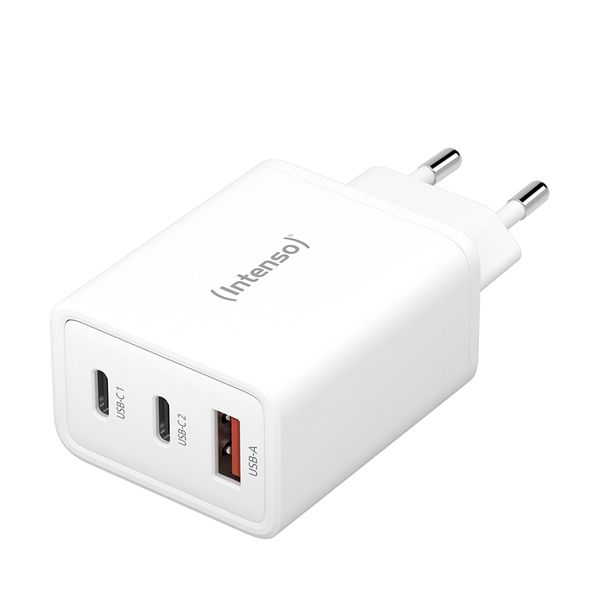 Intenso Adaptor 1xUSBA &amp 2xUSBC GAN W65ACC Φορτιστής