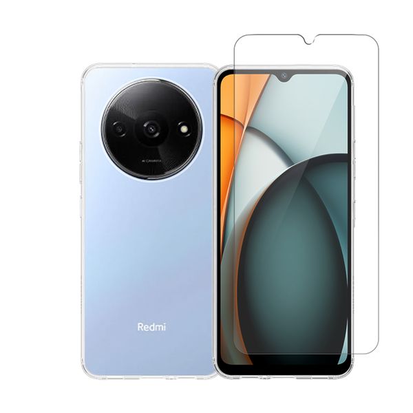 Redshield Redshield Xiaomi Redmi A3 TPU & Glass Transparent Σετ - Θήκη Κινητου & Προστατευτικό Οθόνης