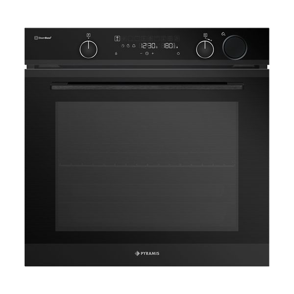 Pyramis PO78104010EBLΜ Black Matt Φούρνος Εντοιχιζόμενος