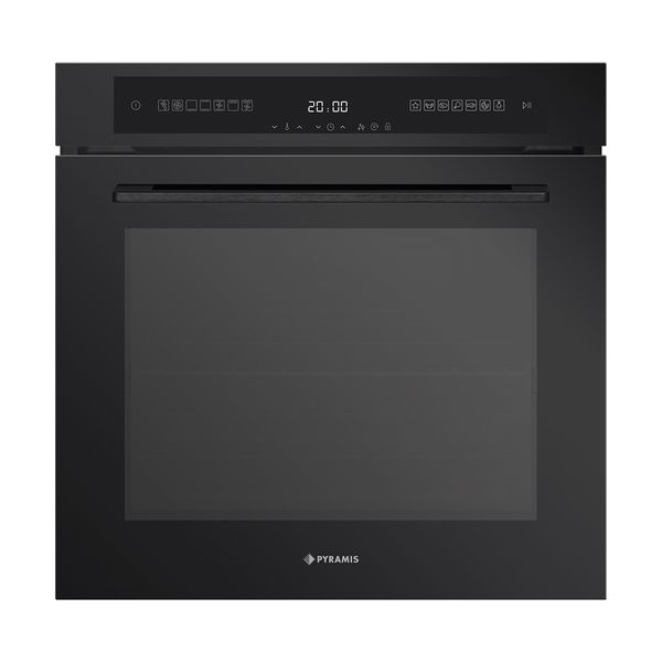 Pyramis PO78123010BLΜ Black Φούρνος Εντοιχιζόμενος