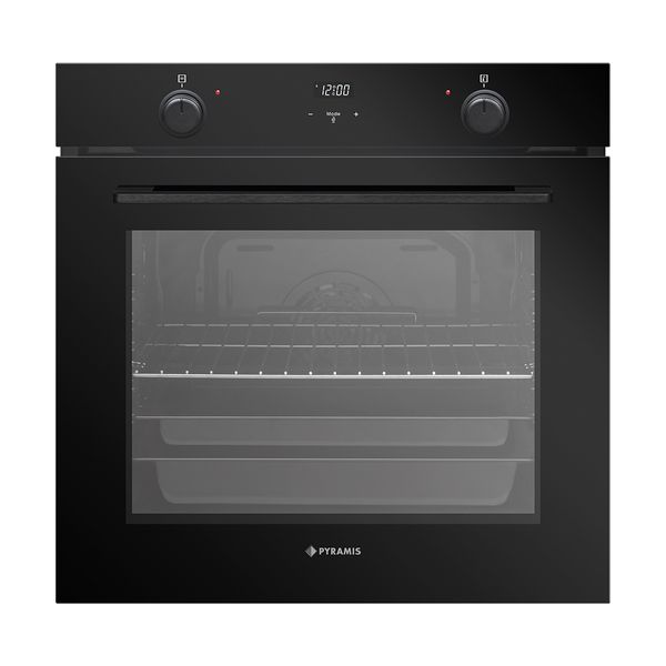 Pyramis PO78052009PBL Black Φούρνος Εντοιχιζόμενος