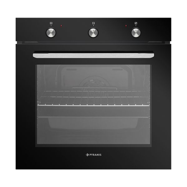 Pyramis PO78031008PBL Black Φούρνος Εντοιχιζόμενος