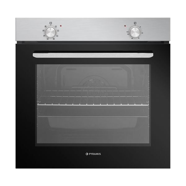 Pyramis PO78010008SIX Inox Φούρνος Εντοιχιζόμενος