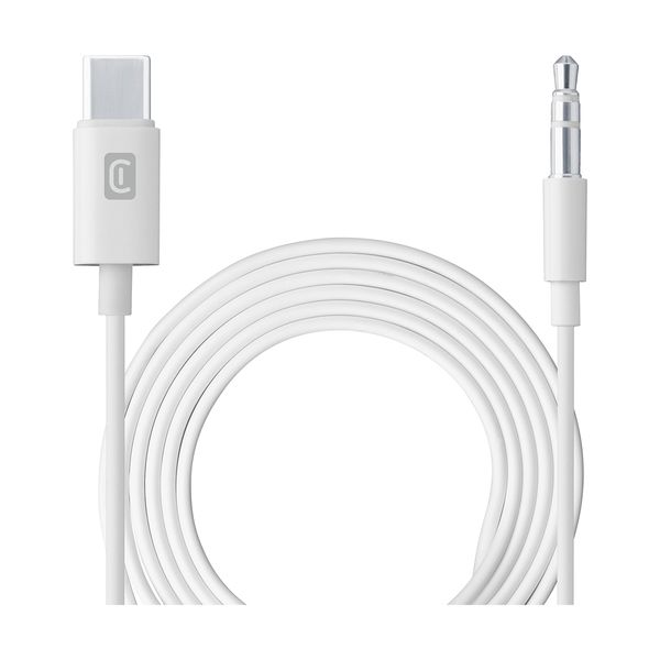 Cellular Line Cellular Line Aux to Type-C 1m White Καλώδιο