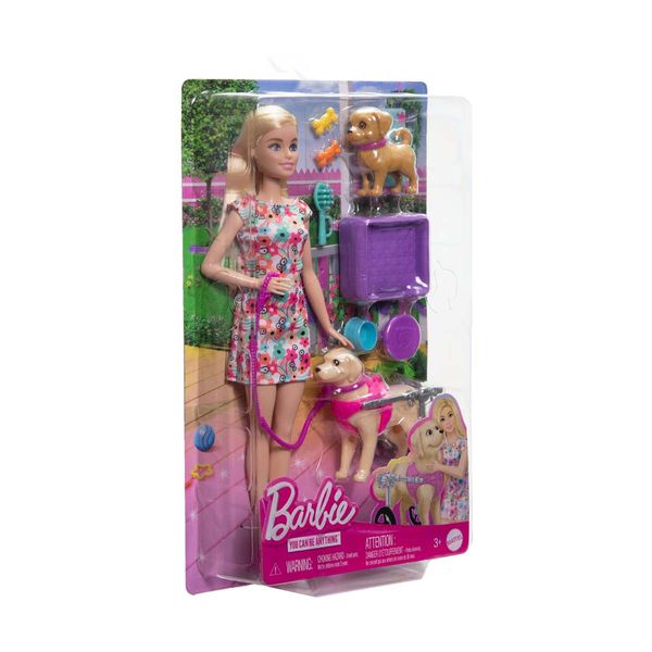 Mattel Barbie Κουταβάκια με Αμαξίδιο HTK37 Λαμπάδα 4058673