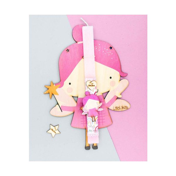 LifeLikes Pink Fairy Κάδρο Λαμπάδα
