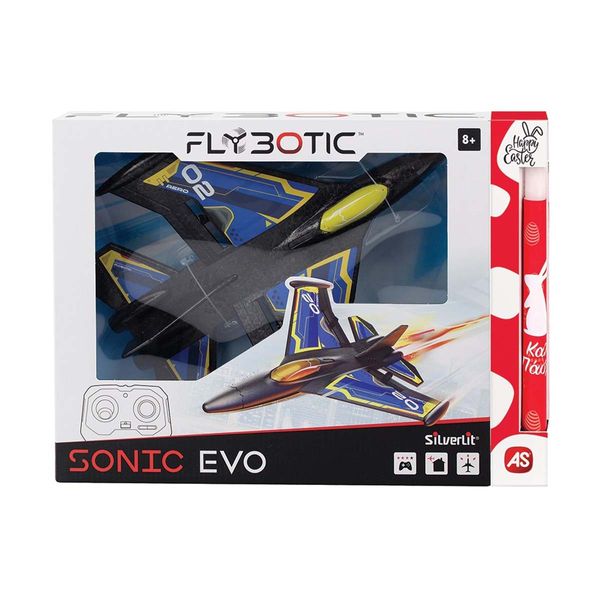 Silverlit Silverlit RC Αεροπλάνο Silverlit Flybotic Sonic Evo Μπλε 7530-85741 Λαμπάδα