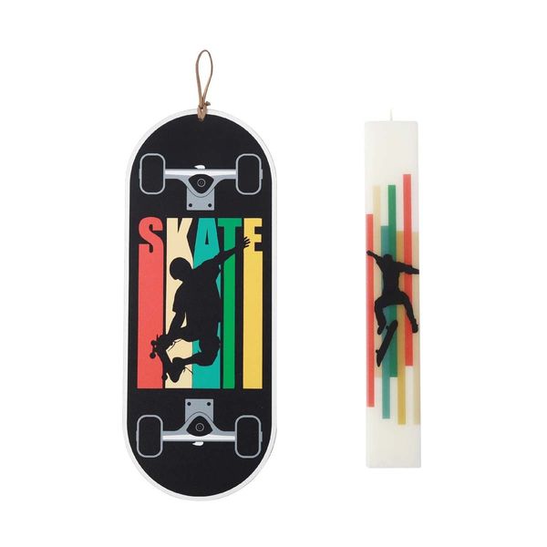 Plotter Line Plotter Line Skate Εκτύπωση με Καδράκι Ξύλινο Λαμπάδα