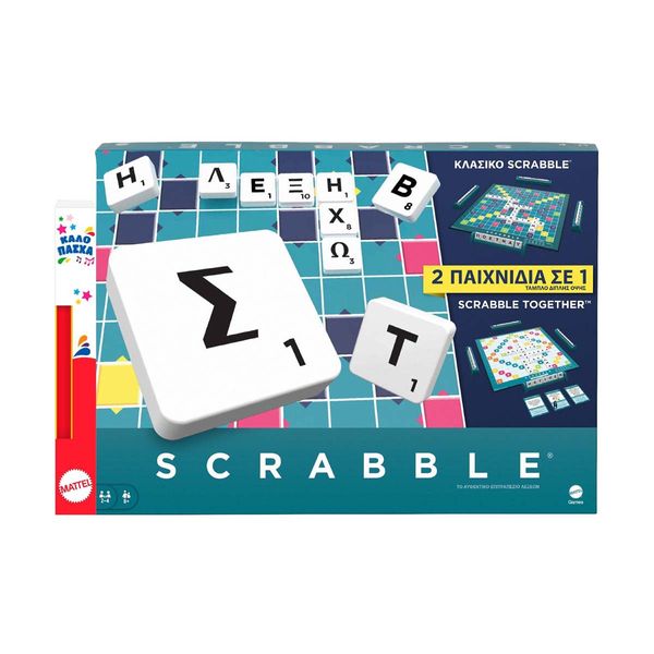 Mattel Επιτραπέζιο Scrabble Νέο 2σε1 HXW06 Λαμπάδα