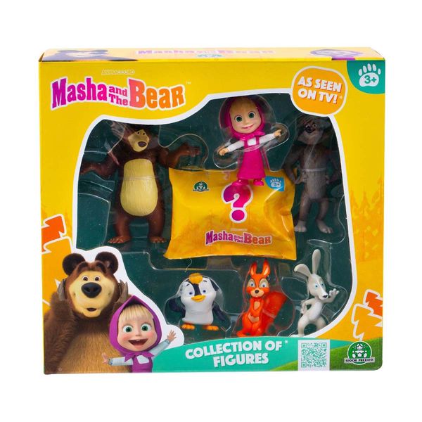 Giochi Preziosi Μάσα & Αρκούδος με 6 Φιγούρες & 1 Αποκλειστική MHA23000 Λαμπάδα