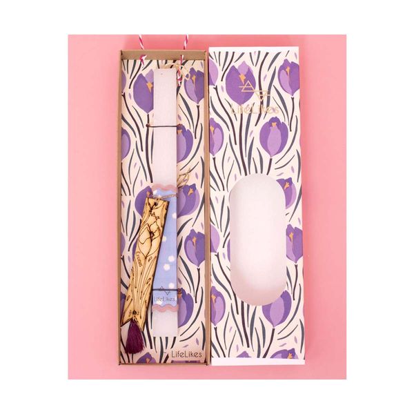 LifeLikes Τουλίπα με Σελιδοδείκτη σε Κουτί Λαμπάδα