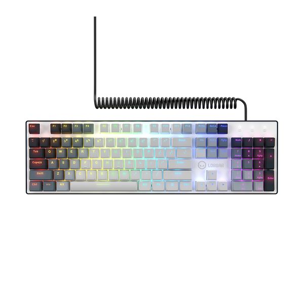 Lorgar Azar 514 Mechanical RGB White Gaming Keyboard