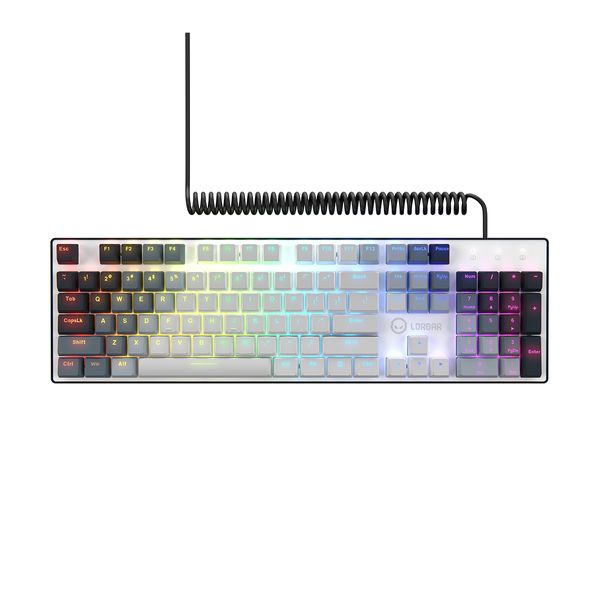 Lorgar Lorgar Azar 514 Mechanical RGB White Gaming Keyboard