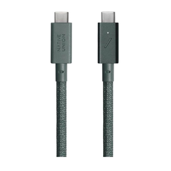 Native Union USB-C to USB-C Pro 2 Green 2.4m Καλώδιο