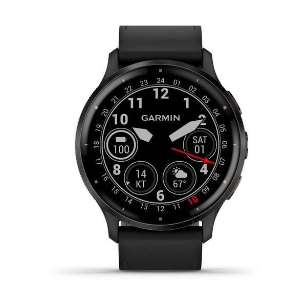 Garmin Venu 3 Slate Black Leather SmartWatch
