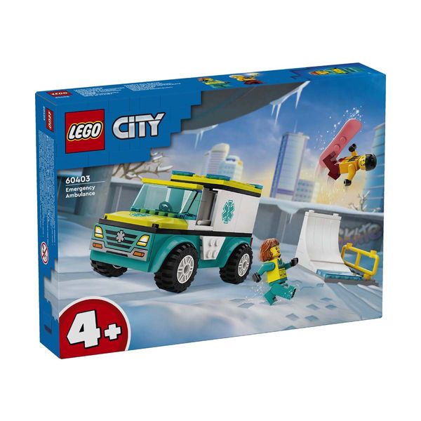 LEGO® Emergency Ambulance And Snowboarder 60403 Παιχνίδι