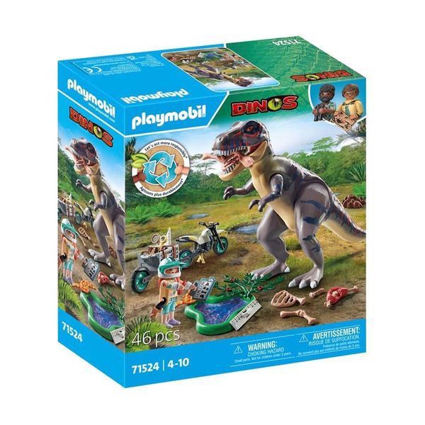 PLAYMOBIL® Dinos T-Rex & Εξερευνητής με Μοτοσικλέτα 71524 Παιχνίδι
