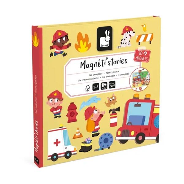 Janod Μαγνητικό Παιχνίδι Ιστορίες Πυροσβέστες T-JND-J05453