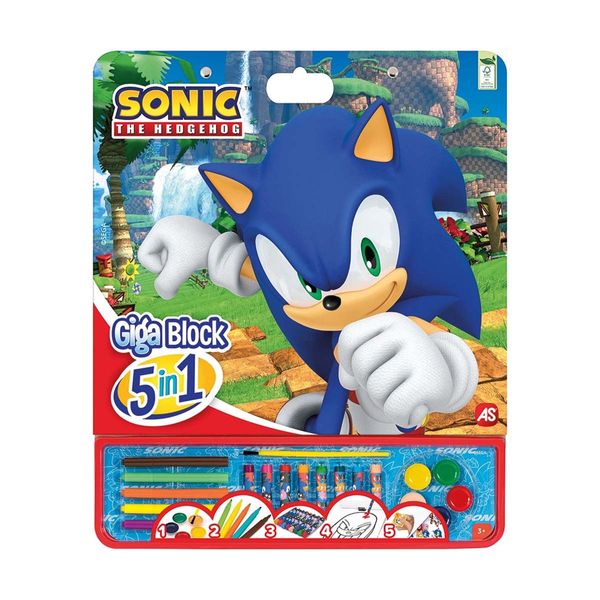 Σετ Ζωγραφικής Giga Block 5 in 1 Sonic The Hedgehog 1023-62748