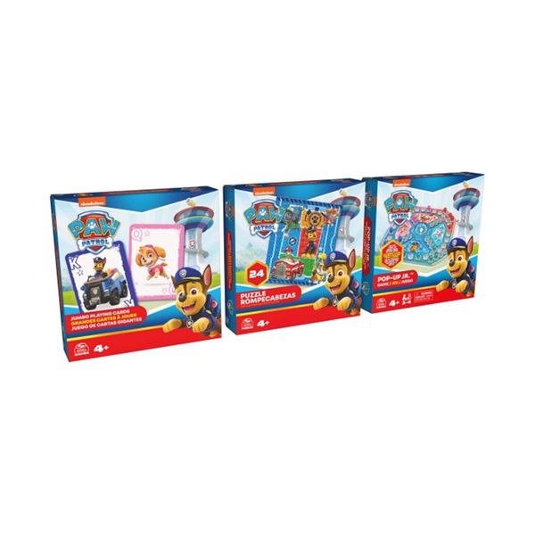 Spin Master Επιτραπέζιο Paw Patrol 3 Παιχνίδια 6066829