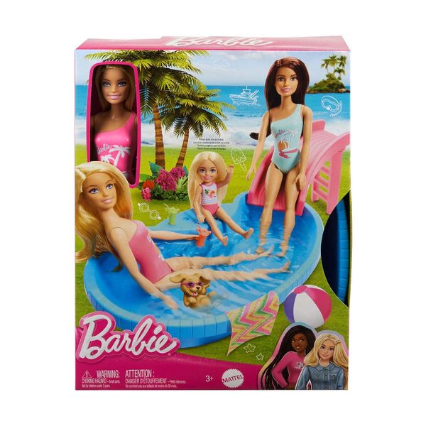 Mattel Barbie Εξωτική Πισίνα με Κούκλα HRJ74