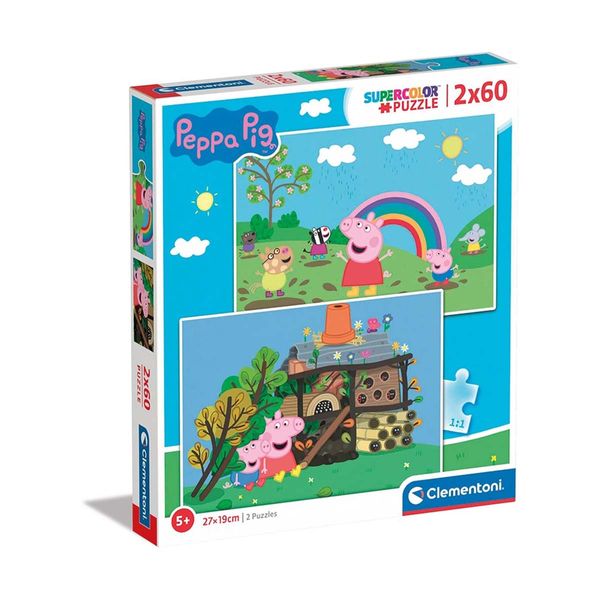 Clementoni Παζλ 2x60 Τεμ. S.C. Peppa Pig 1200-21622