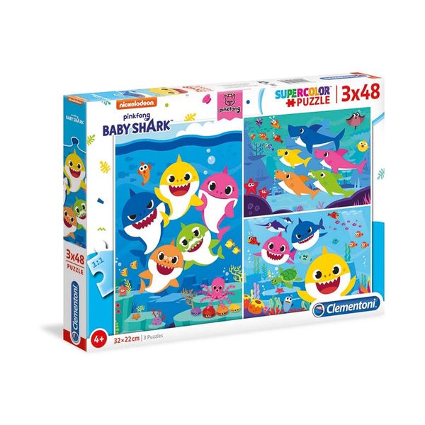 Clementoni Clementoni Παζλ 3x48 Τεμ. S.C. Baby Shark 1200-25261
