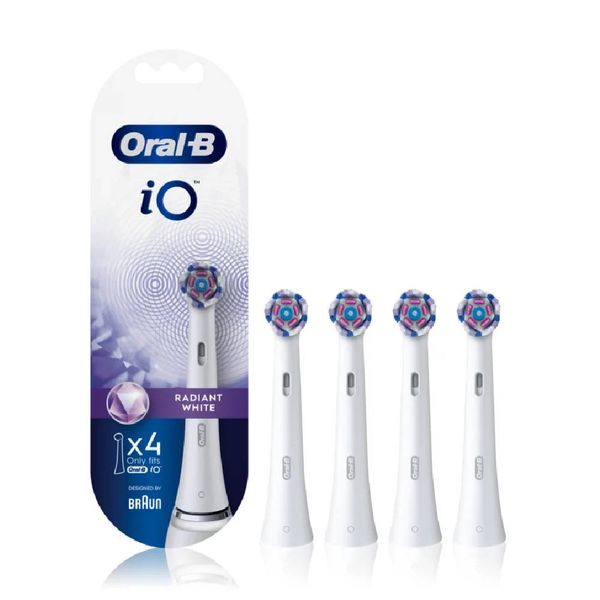 Oral-B Ανταλλακτικές Κεφαλές iO Radiant Λευκές 4τμχ