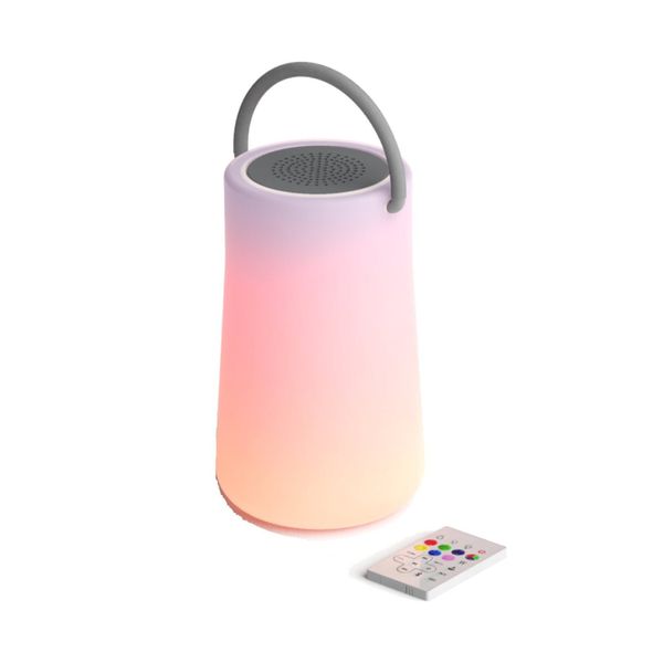 Sound Crush Luster 5W White Φωτιστικό Led και Bluetooth Ηχείο