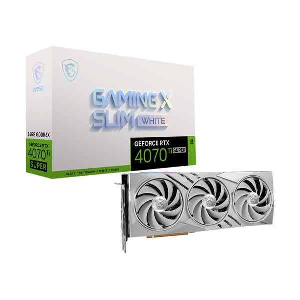 MSI GeForce RTX 4070 Ti Super 16GB X Slim White Κάρτα Γραφικών