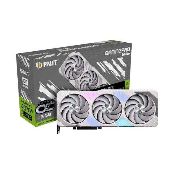 Palit GeForce RTX 4070 Ti Super GamingPro OC 16GB White Κάρτα Γραφικών