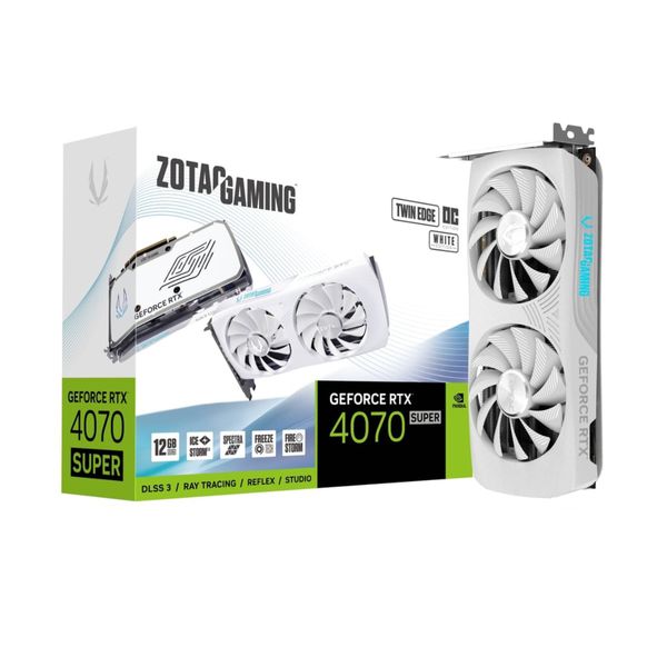 Zotac GeForce RTX 4070 Super Twin Edge OC 12GB White Κάρτα Γραφικών
