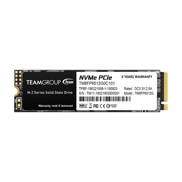 TeamGroup MP33 M.2 PCIe Gen3.0 512GB SSD Εσωτερικός Σκληρός Δίσκος