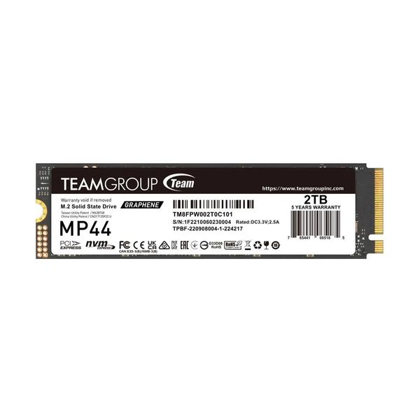 TeamGroup MP44 M.2 PCIe Gen4.0 2TB SSD Εσωτερικός Σκληρός Δίσκος