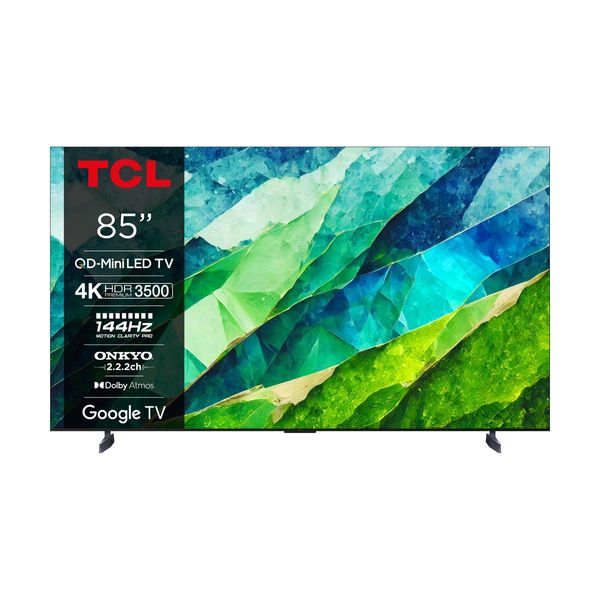 TCL QD Mini-LED 85C855 85" Τηλεόραση Google TV 4K