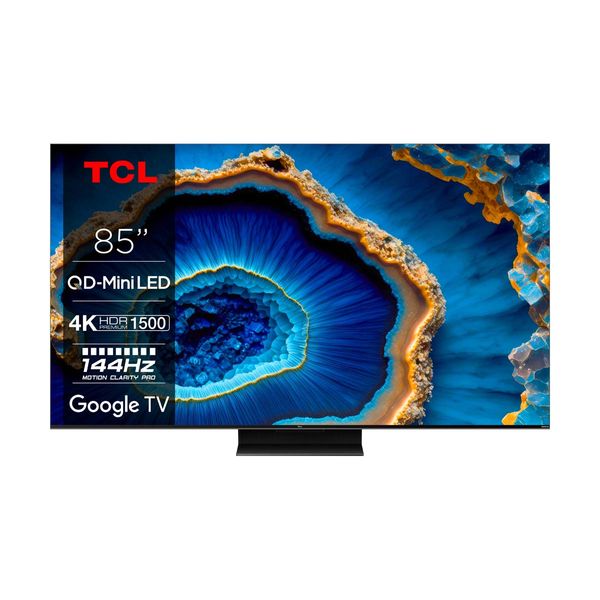 TCL QD Mini-LED 85C805 85" Τηλεόραση Google TV 4K