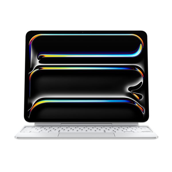 Apple iPad Pro 13" M4 Magic Keyboard ΕΝ White Πληκτρολόγιo