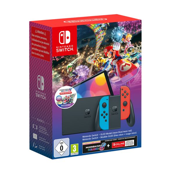 Nintendo Nintendo Switch OLED & Mario Kart 8 Deluxe & NSW Online (90 Days) & Mario Kart 8 Deluxe Booster Course Pass Bundle