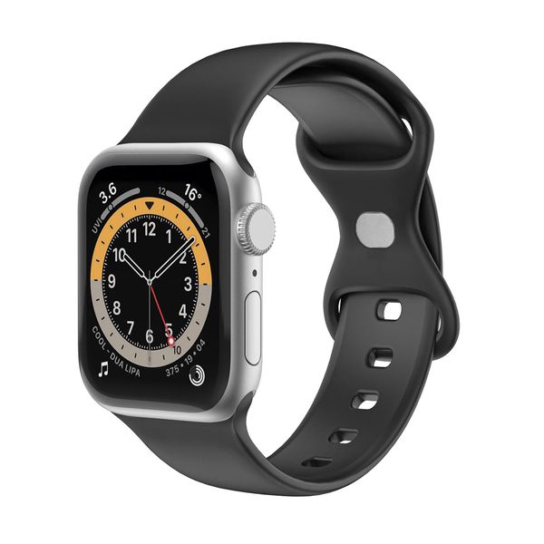 Celly Apple Watch Silicone 42-45 Black Λουράκι Smartwatch