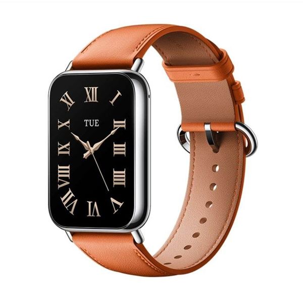 Xiaomi Watch 4/Band 8 Pro Leather Orange Λουράκι Smartwatch