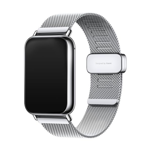 Xiaomi Watch 4/Band 8 Pro Milanese Silver Λουράκι Smartwatch