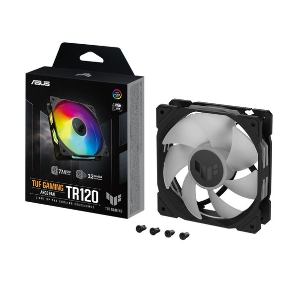 Asus TUF Gaming TR120 Single Pack Black Ανεμιστήρας Υπολογιστή