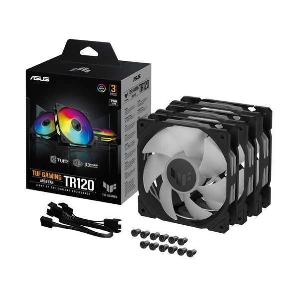 Asus TUF Gaming TR120 ARGB Standard Blade Triple Pack Ανεμιστήρας Υπολογιστή