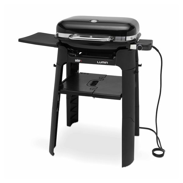 Weber Lumin Black με Βάση Ηλεκτρική Ψησταριά